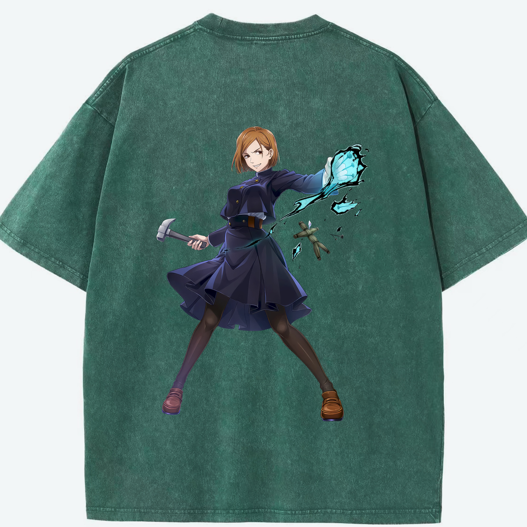 （画像用） 呪術廻戦 Jujutsu Kaisen 綿100% ヴィンテージ風 半袖Tシャツ（背面プリント）
